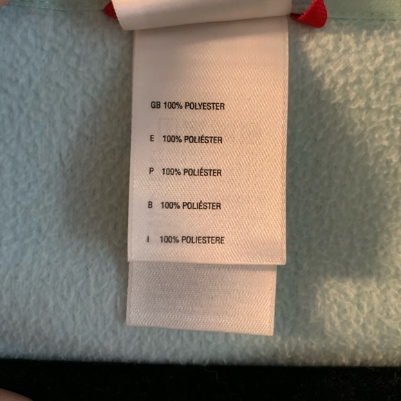 North Face Quarter Zip Pullover Light Blue - Picture 4 of 5